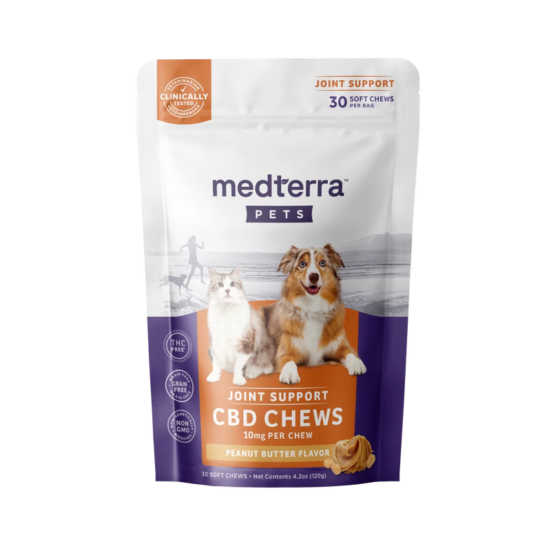 Medterra Joint Support CBD Chews for Dogs & Cats – 10mg CBD - Peanut Butter