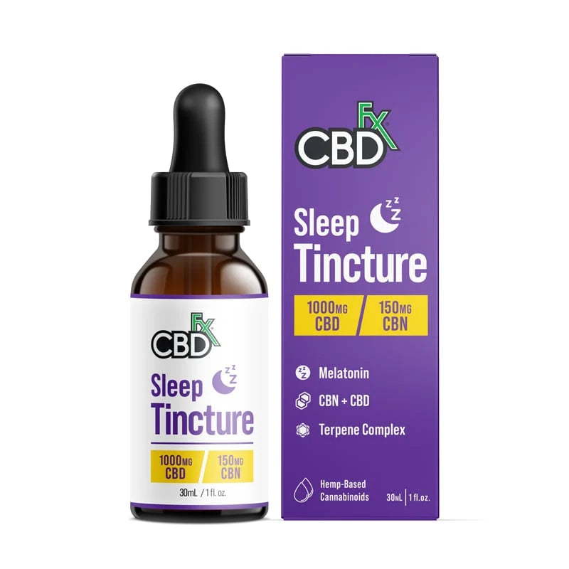 CBDfx CBD Sleep Tincture 1000mg CBD 150mg CBN 30mL