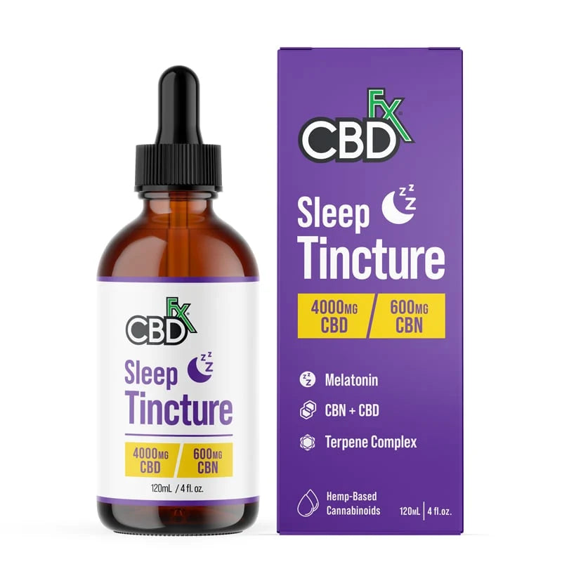 CBDfx CBD Sleep Tincture 4000mg CBD 600mg CBN 120mL