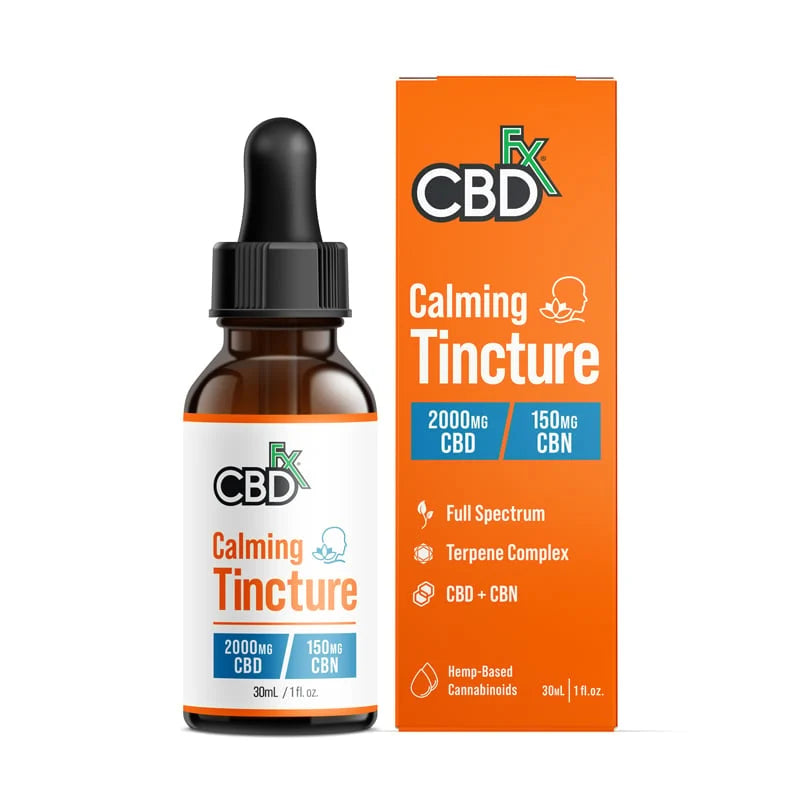 CBDfx Full Spectrum CBD CBN Calming Tincture 2000mg CBD 150mg CBN