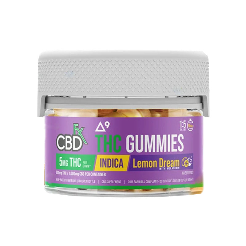 CBDfx Lemon Dream Indica Full Spectrum CBD THC Gummies 40 count
