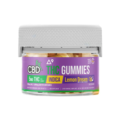 CBDfx Lemon Dream Indica Full Spectrum CBD THC Gummies 40 count