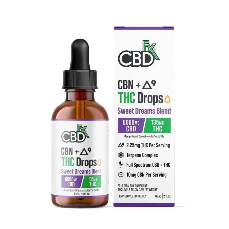 CBDfx Sweet Dreams CBD CBN Delta 9 THC Tincture 6000mg