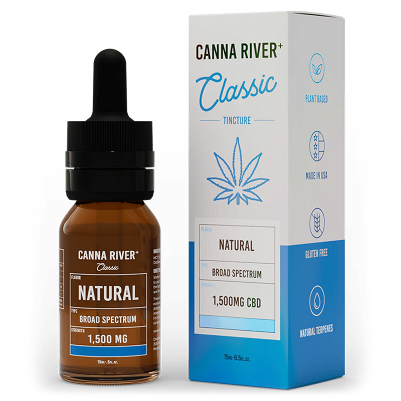 Canna River Classic CBD Tincture Broad Spectrum Natural