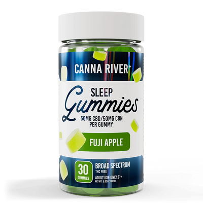 Canna River Sleep Gummies CBD CBN Broad Spectrum Fuji Apple