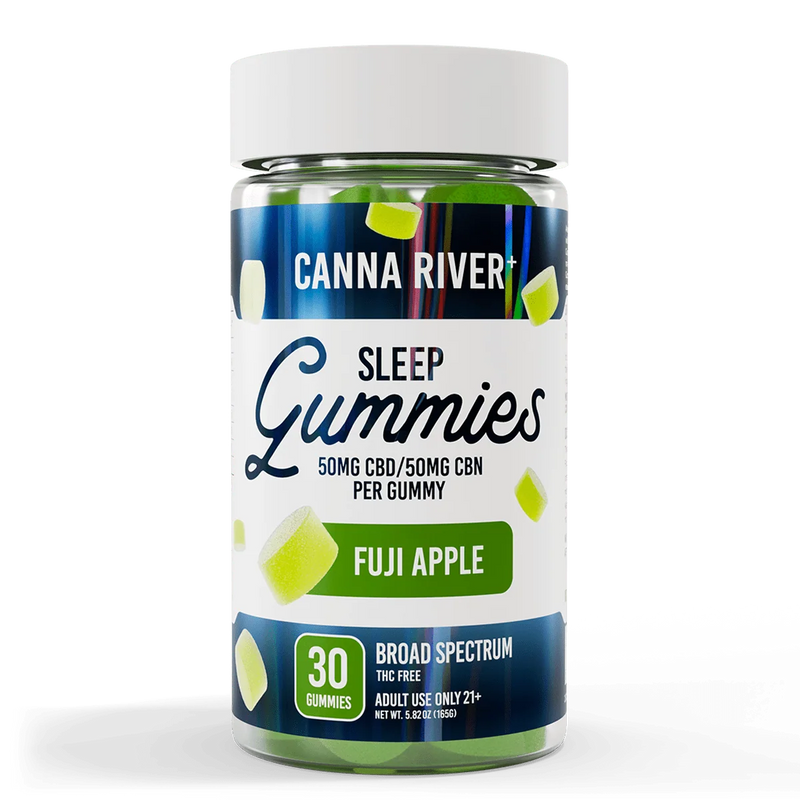 Canna River Sleep Gummies CBD CBN Broad Spectrum Fuji Apple