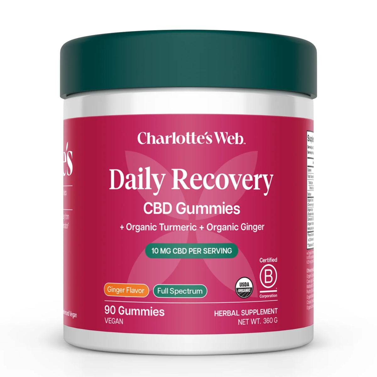 Charlotte's Web Daily Recovery CBD Gummies 90 Count Full Spectrum