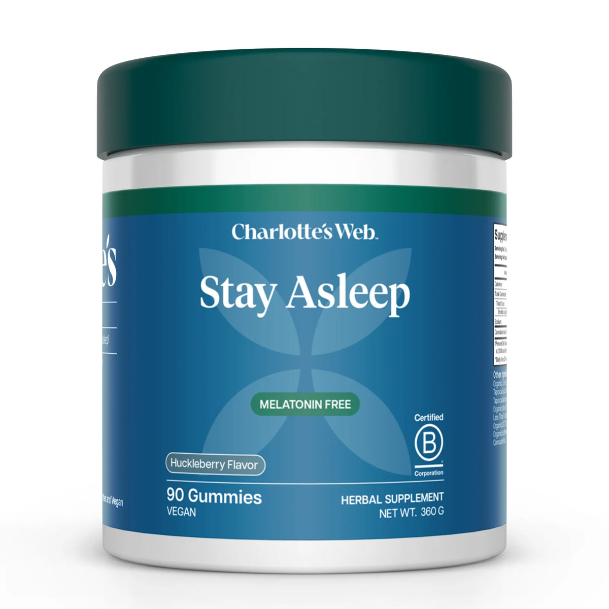 Charlotte’s Web Stay Asleep THC-Free CBN Gummies Huckleberry 90 count