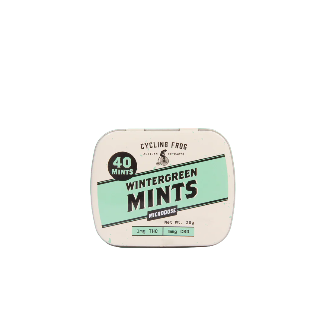 Cycling Frog Wintergreen THC Mints 1mg THC 5mg CBD 40 count