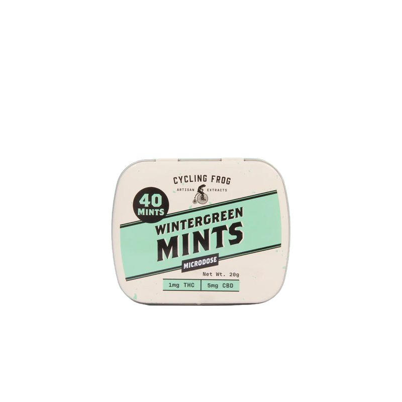 Cycling Frog Wintergreen THC Mints 1mg THC 5mg CBD 40 count