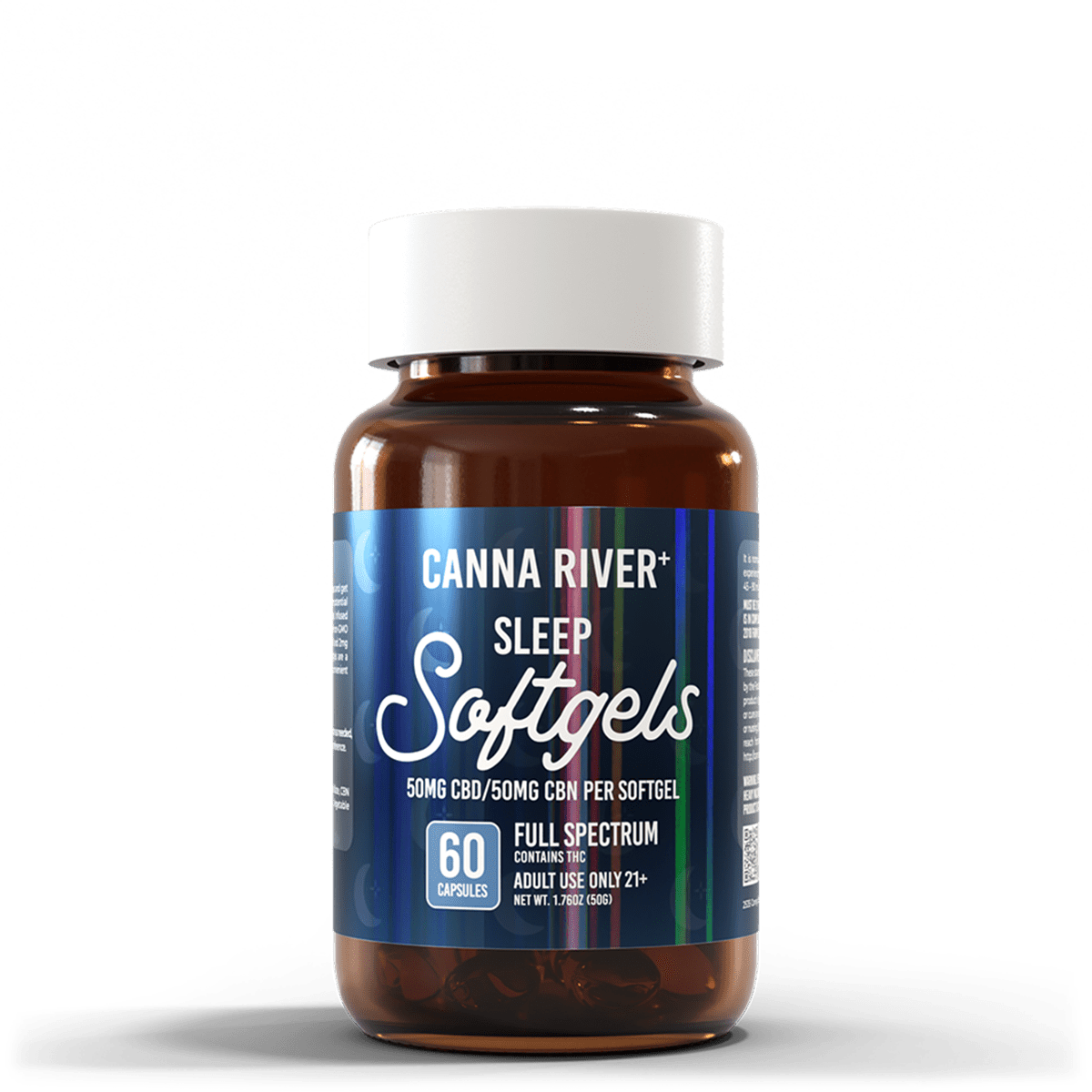 Canna River CBD Sleep Softgels Full Spectrum bottle