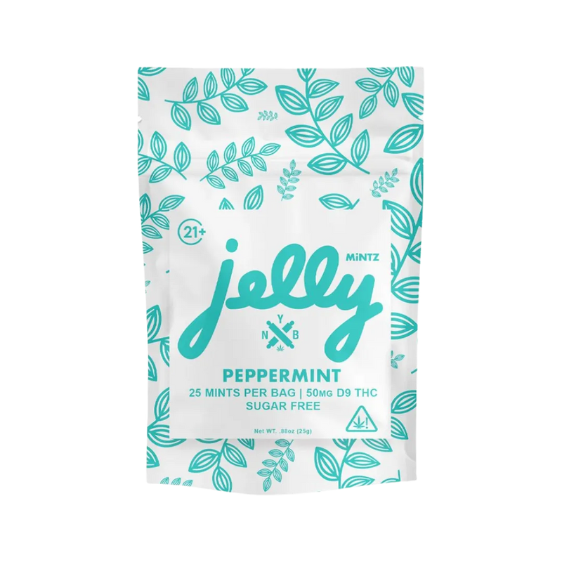Jelly Delta 9 Microdose Mints 2mg THC Peppermint 25 Count