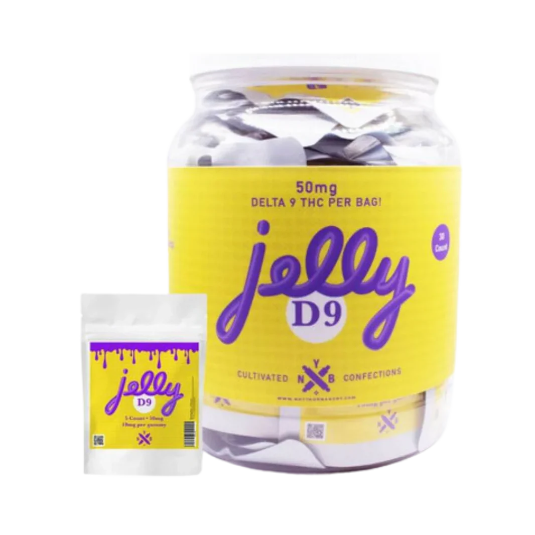 Jelly Delta 9 THC Gummies 10mg 50mg 5 Count