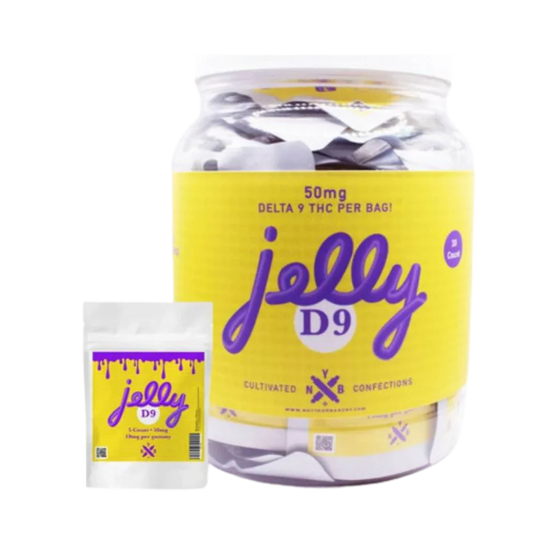 Jelly Delta 9 THC Gummies 10mg 50mg 5 Count