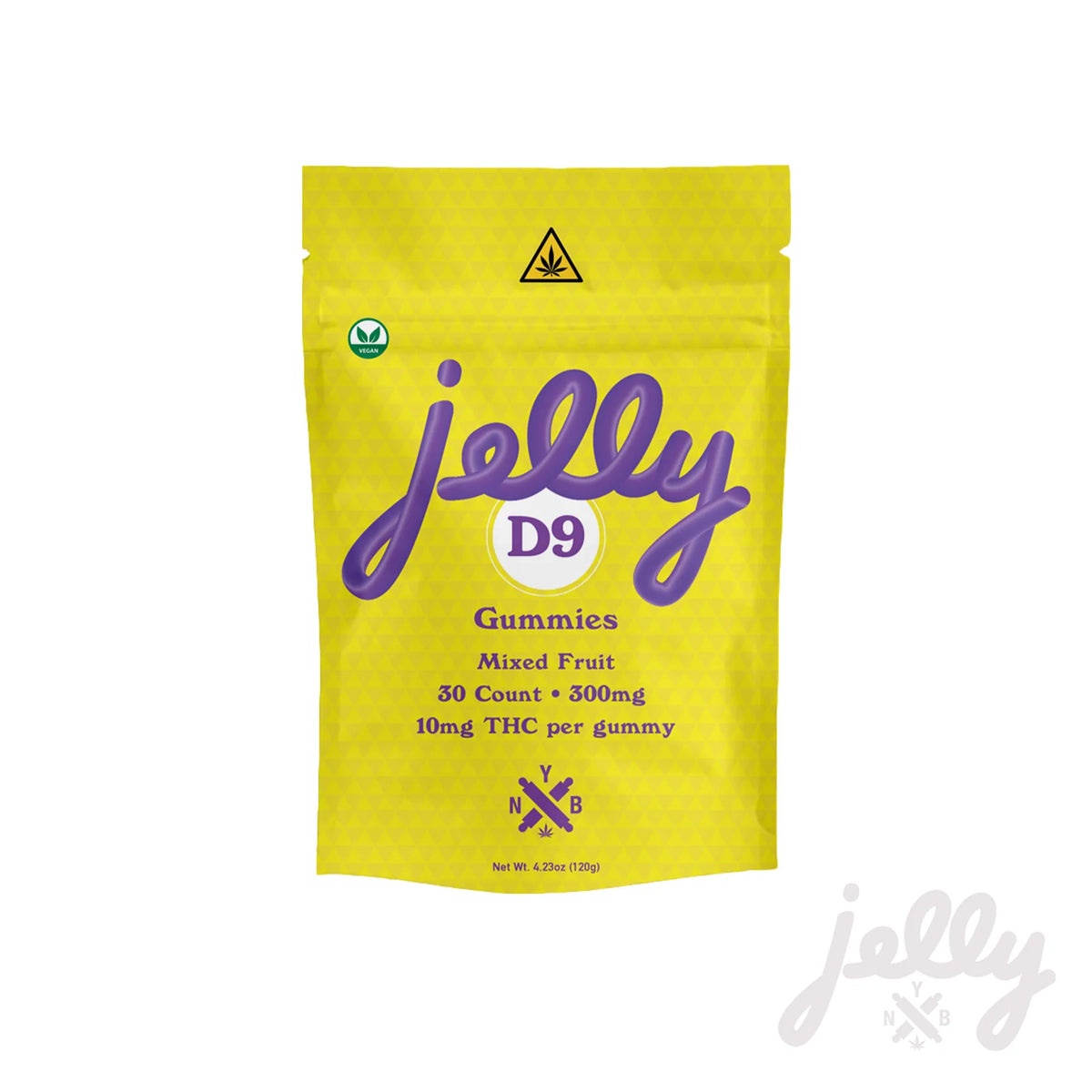 Jelly Delta 9 THC Gummies 300mg Mixed Fruit 30 Count