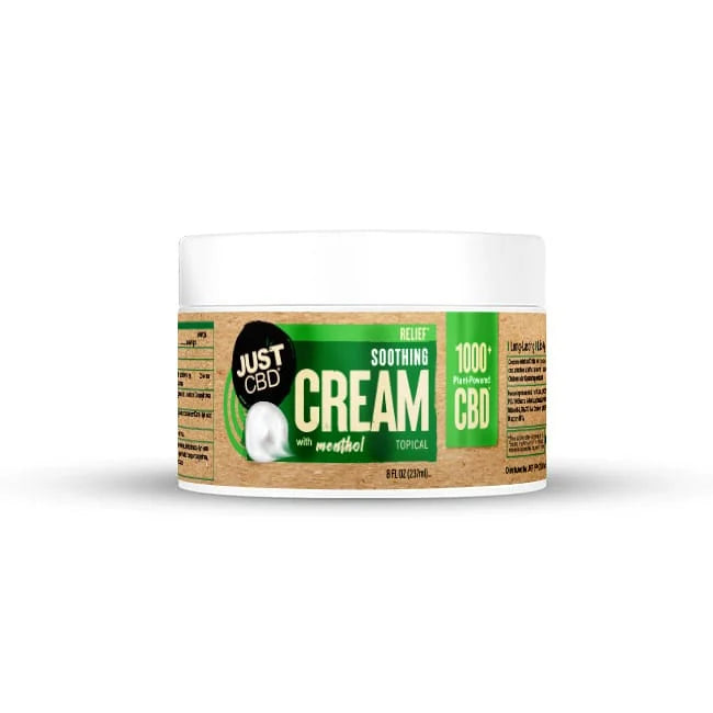 JustCBD CBD Relief Cream with Menthol 1000mg 8oz