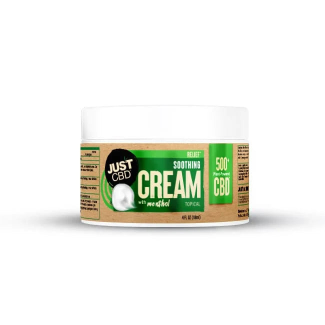 JustCBD CBD Relief Cream with Menthol 500mg 4oz