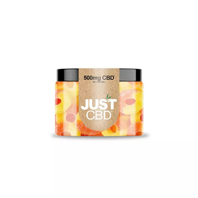 JustCBD Peach Rings 500mg CBD Gummies