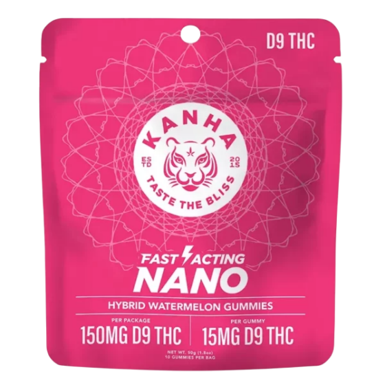 KANHA Nano Gummies 15mg D9 THC Gummies - 10ct
