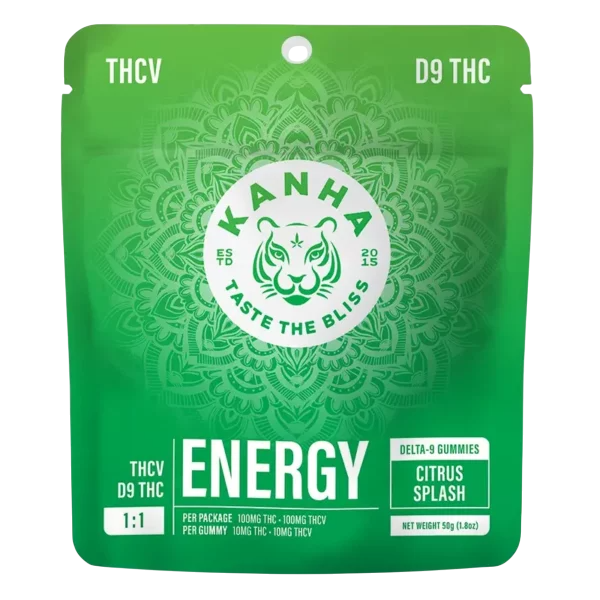 KANHA FX Energy Gummies Citrus Splash Delta-9 THC THCV Fast Acting