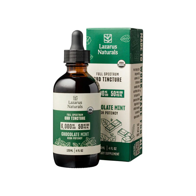 Lazarus Naturals Chocolate Mint CBD Tincture 6000mg 120mL