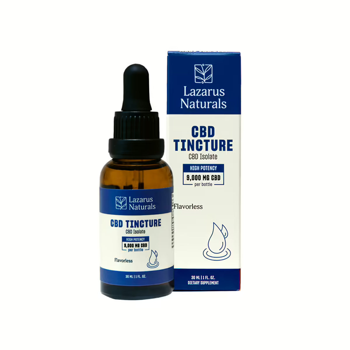Lazarus Naturals Flavorless CBD Isolate Tincture 9000mg 300mg per mL