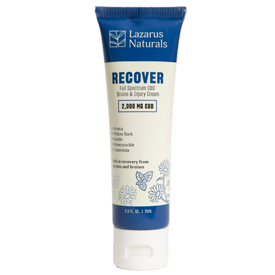 Lazarus Naturals Full Spectrum CBD Bruise and Injury Cream 2000mg 75mL