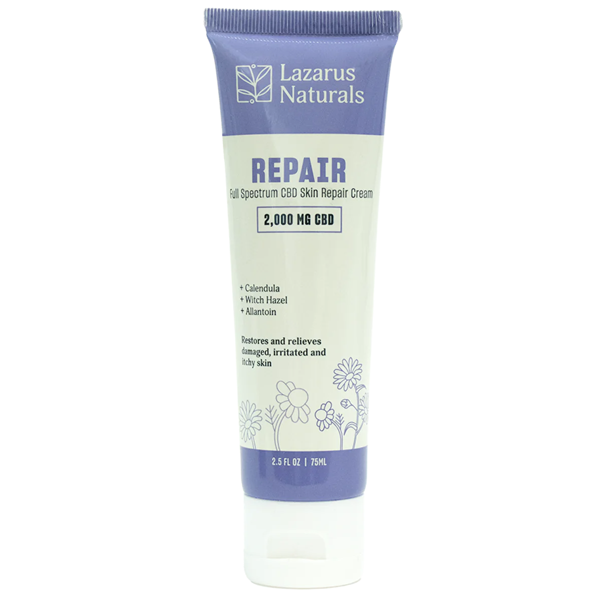 Lazarus Naturals Full Spectrum CBD Skin Repair Cream 2000mg 75mL