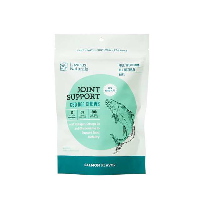 Lazarus Naturals Joint Support CBD Dog Chews Salmon Flavor 30 Count