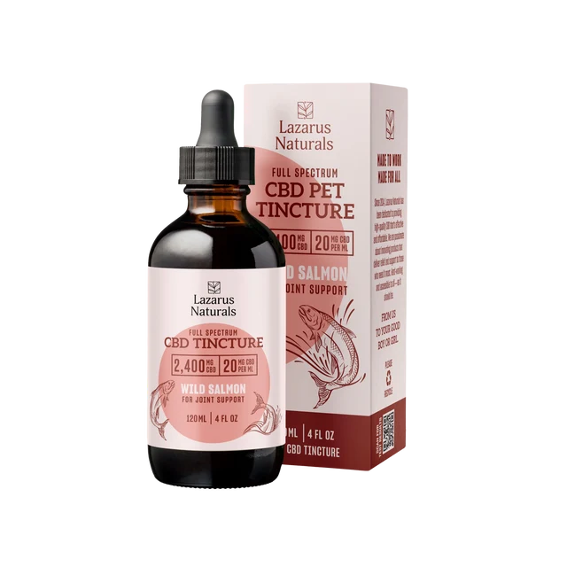 Lazarus Naturals Joint Support Pet CBD Tincture 2400mg Wild Salmon 120mL