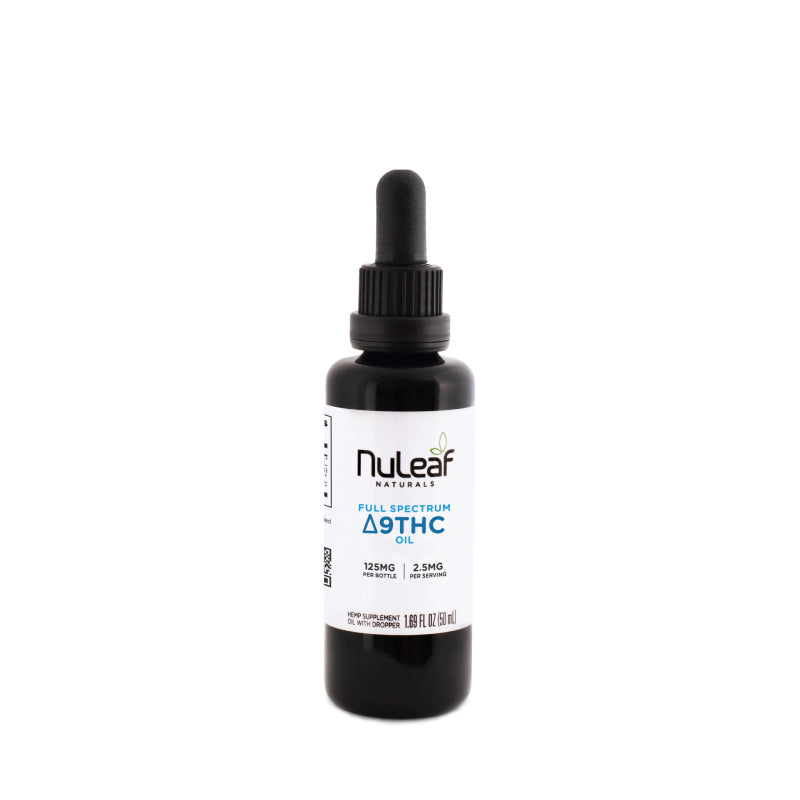 NuLeaf Naturals Delta 9 THC Oil 125mg 50mL Full Spectrum