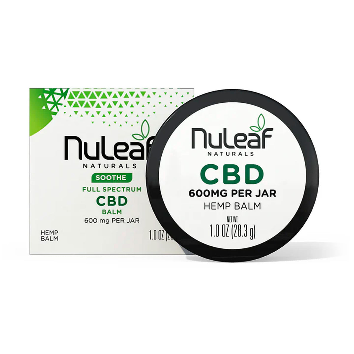 NuLeaf Naturals Full Spectrum CBD Balm 600mg 1 oz