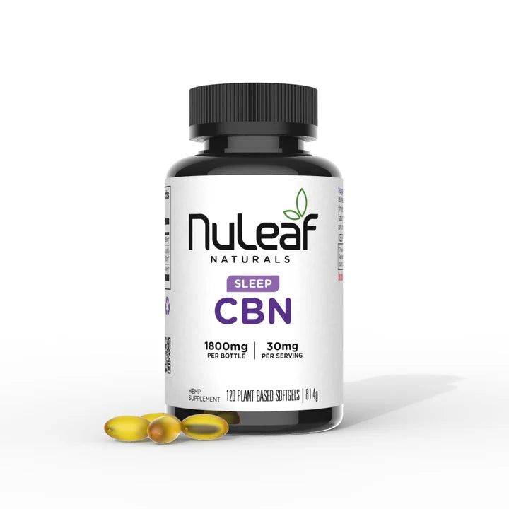 NuLeaf Naturals Full Spectrum CBN Capsules 1800mg 120 Softgels