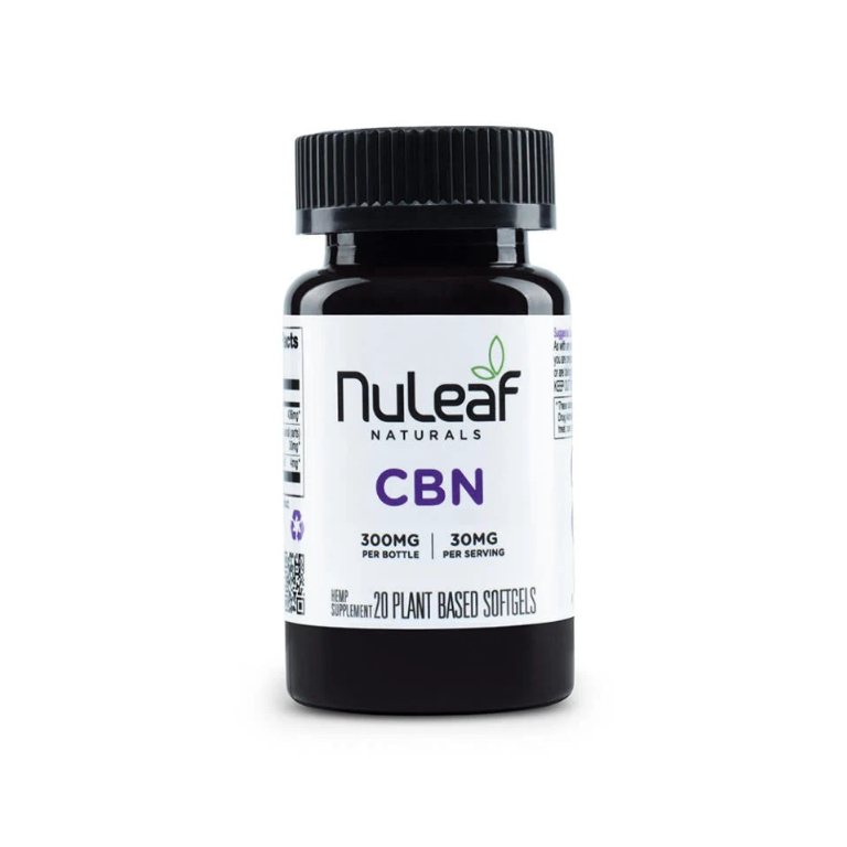 NuLeaf Naturals Full Spectrum CBN Capsules 300mg 20 Softgels