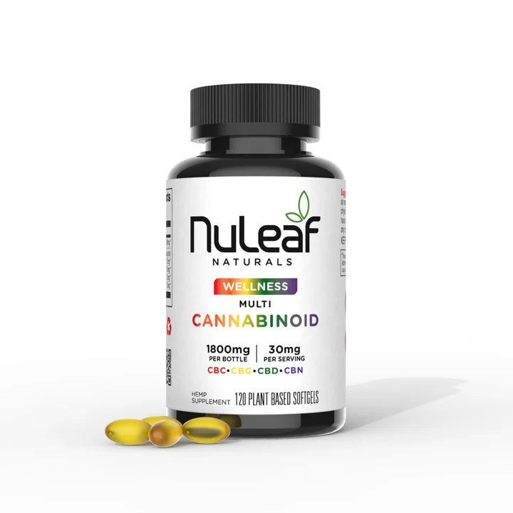 NuLeaf Naturals Multicannabinoid Capsules 1800mg 120 Softgels