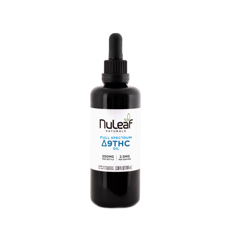 NuLeaf Naturals Delta 9 THC Oil 250mg 100mL Full Spectrum