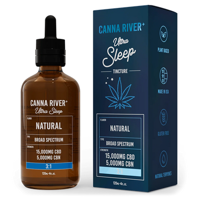 River Botanicals Ultra Sleep CBD CBN Tincture Broad Spectrum Natural