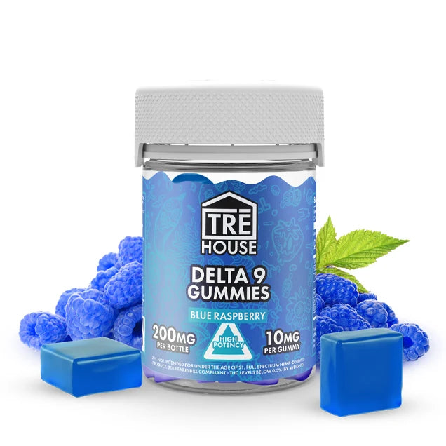 TRĒ House Blue Raspberry Delta 9 Gummies 10mg 20 count 200mg