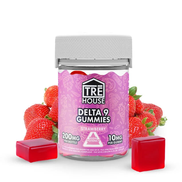 TRĒ House Strawberry Delta 9 Gummies 10mg 20 count 200mg