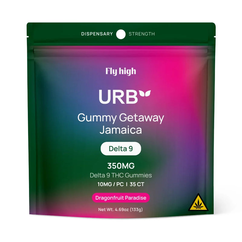 URB Gummy Getaway Jamaica Dragonfruit Paradise Delta 9 THC Gummies 10mg