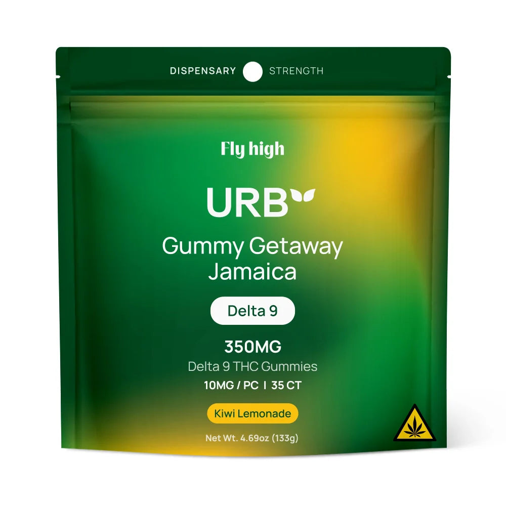 URB Gummy Getaway Jamaica Kiwi Lemonade Delta 9 THC Gummies 10mg