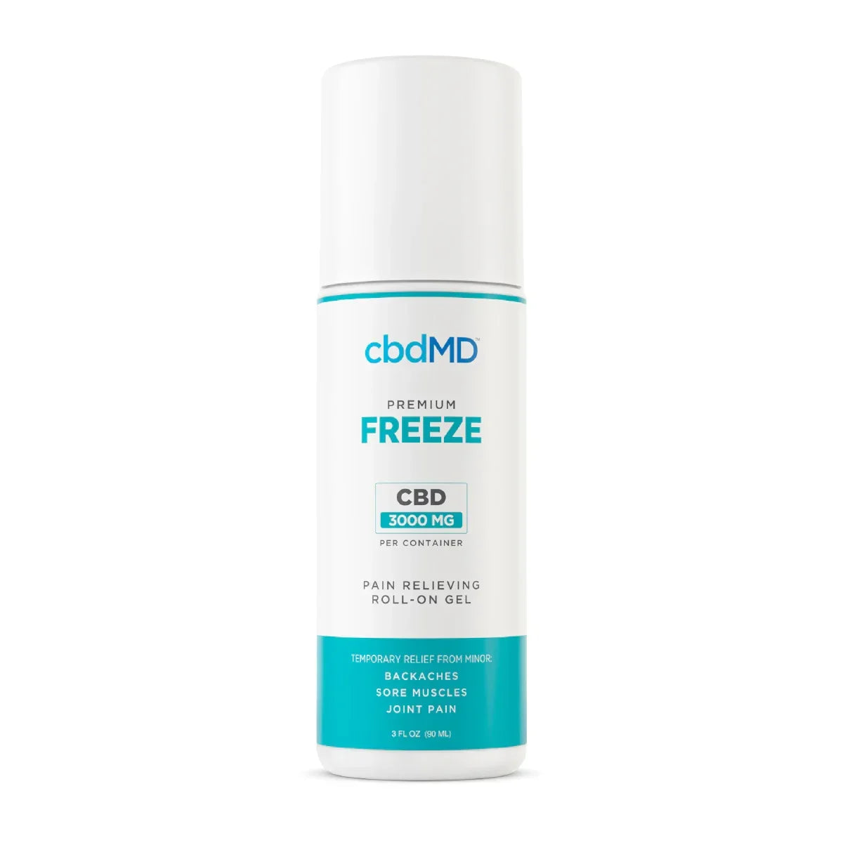cbdMD CBD Freeze Roller Broad Spectrum CBD Cooling Roll-On 3000mg