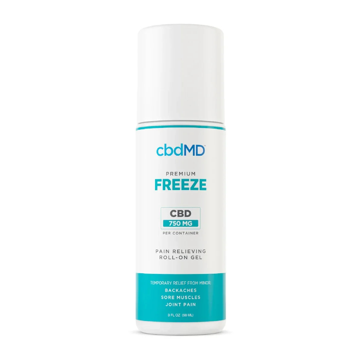 cbdMD CBD Freeze Roller Broad Spectrum CBD Cooling Roll-On 750mg 