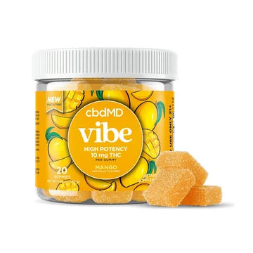 cbdMD Full Spectrum Delta 9 THC Gummies Mango